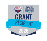 USA Swimming Grant Recipient 2026 badge.