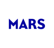 MARS logo in bold blue letters on a white background.