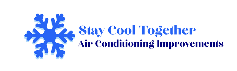 Stay Cool Together Air Conditioning Improvements logo with a blue snowflake icon.