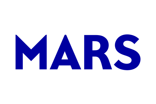 Mars corporate logo in blue text on a white background.
