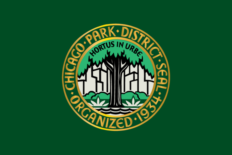 Chicago Park District logo.