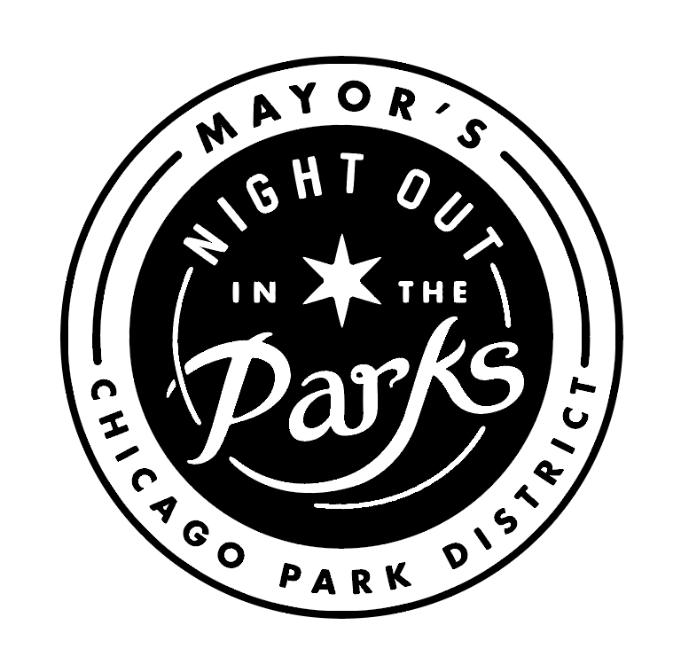 Mayor's Night Out in the Parks logo. Chicago Park District.