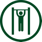 Pull-up bar icon.
