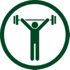 Gymnasiums.png Weightlifting icon