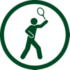 Tennis icon.
