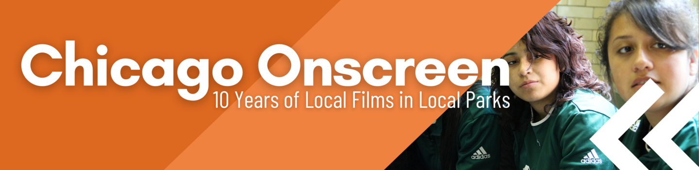 Two people wearing green Adidas jackets, Chicago Onscreen: 10 Years of Local Films in Local Parks.