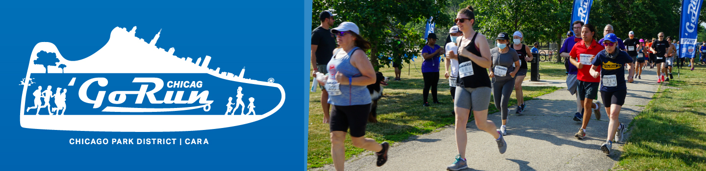 Runners participate in the 'Go Run Chicago' race.