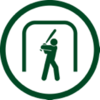 Baseball batting cages.
